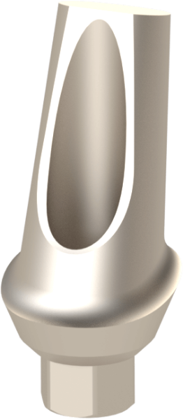 Picture of Abgewinkeltes Titan Abutment 15° G: 1 mm, L: 9 mm Anatomisches Emergenzprofil