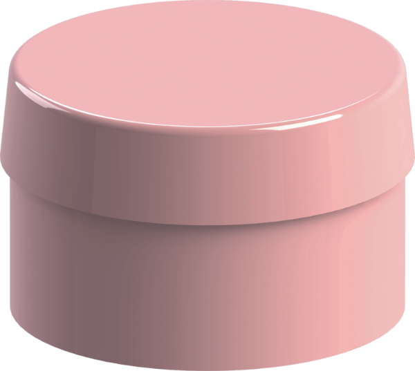 Picture of Polyadmidkappen für Ball Attachmentst: Pink (4 Stück): elastisch, Retentionskraft 1,75-2,0 lbs (0,79–0,90 kg)