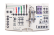 Compact dental surgical kit contains all the basic tools drills to place all-ritter qsi sbla implant-systems 1