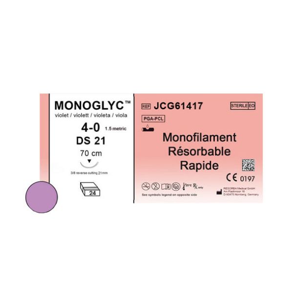 Picture of MONOGLYC 4/0 DS21 70 cm VIOLETT Schachtel mit 24 Stück