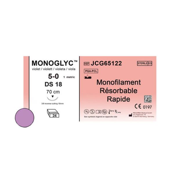 Picture of MONOGLYC 5/0 DS18 70 cm VIOLETT Schachtel mit 24 Stück