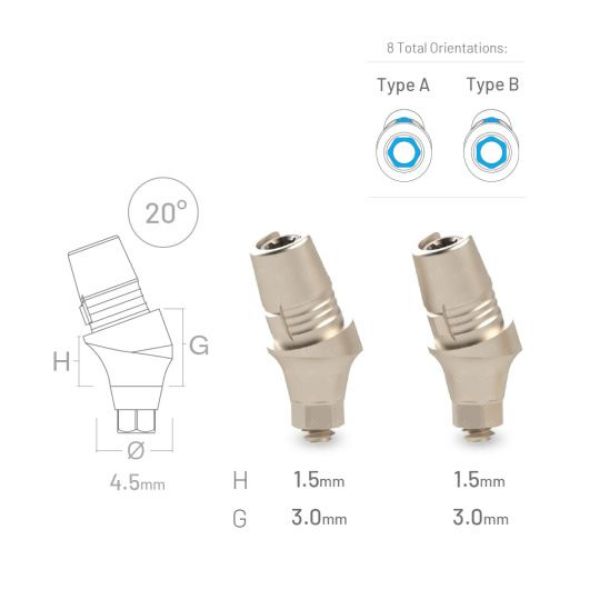 Picture of UniBase™ AR-RP  20° H 1.5mm B Type