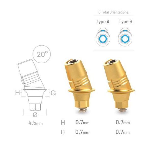 Picture of UniBase™ Shape SV-RP 20° H 0.7mm UB Type - Anterior