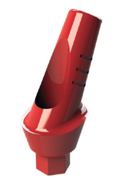 Ritter Implants Burn-It Esthetic 25° Angled Plastic Abutment for Casting 1mm Shoulder, L=8.9mm EAPC-25-1