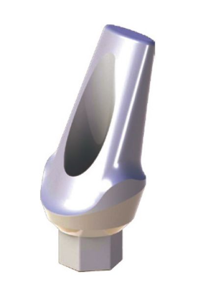 Ritter Implants Peek-On X-Shape 25° Angled Peek Abutment 0.5mm Shoulder, L=8.4mm XAPA-25-05
