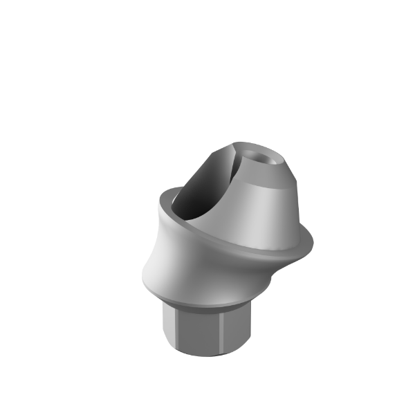 Ritter Implants Angled Multi Unit One Piece 17°/ 1mm Shoulder, 1.4 thread, concave MU-KS1710-CNV-1.4