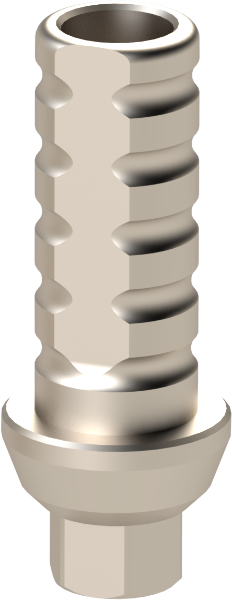 Picture of Anti Rotational Temporary Titanium Abutment, Narrow Line, L: 8mm, Hex: 1.29mm Includes Screw